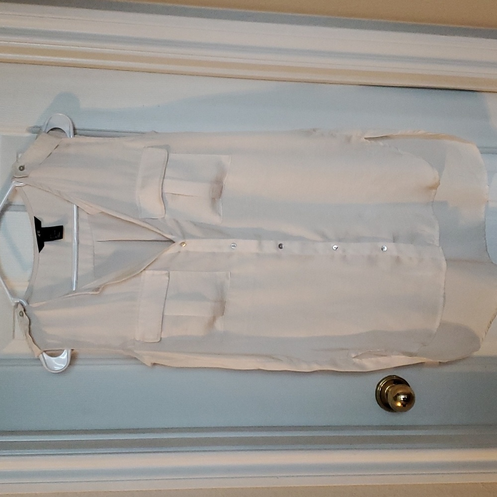 H&M Cream Button Tank